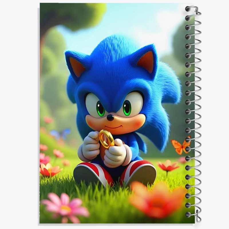 دفتر نقاشی 50 برگ خندالو طرح سونیک (Sonic) کد F12648