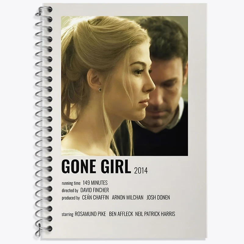 دفتر نت موسیقی 50 برگ خندالو طرح دختر گمشده (Gone Girl) کد F13285