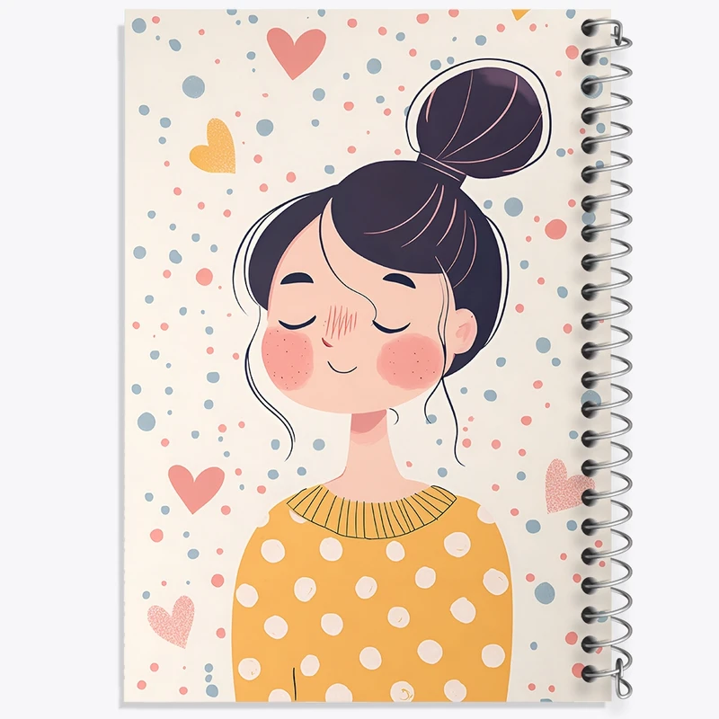 دفتر طراحی 50 برگ خندالو طرح دخترانه فانتزی کد N7359