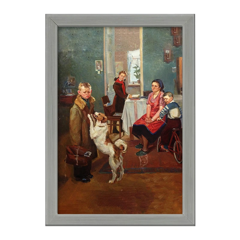 تابلو خندالو طرح نقاشی دوباره مساوی اثر فدور رشتنیکوف کد F12293