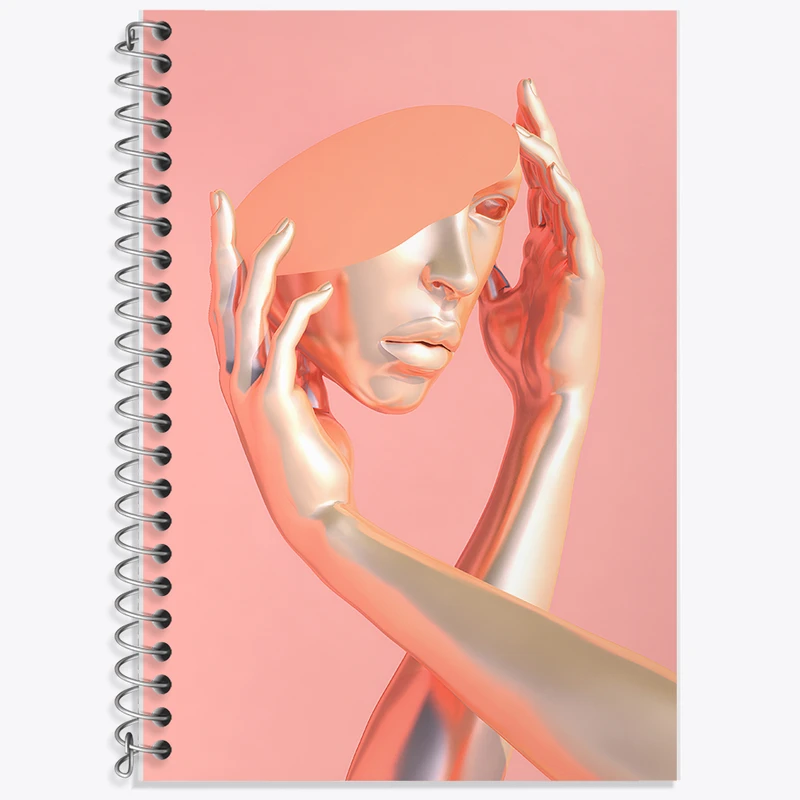 دفتر نت موسیقی 50 برگ خندالو طرح مجسمه زن کد F10269