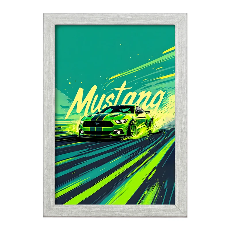 تابلو خندالو طرح فورد (Ford Mustang) کد F13732