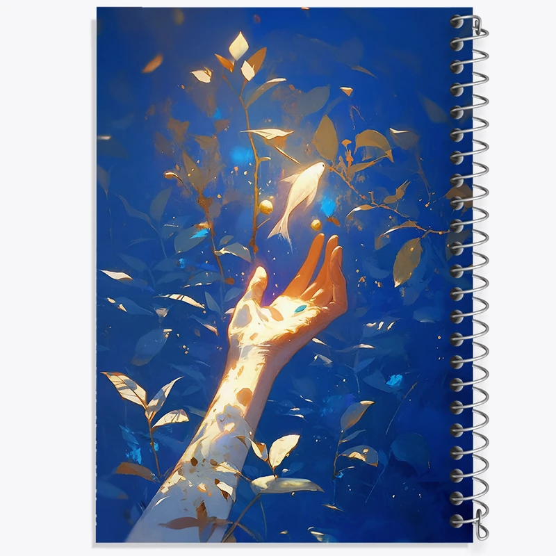 دفتر نقاشی 50 برگ خندالو طرح ماهی و دختر کد F8885