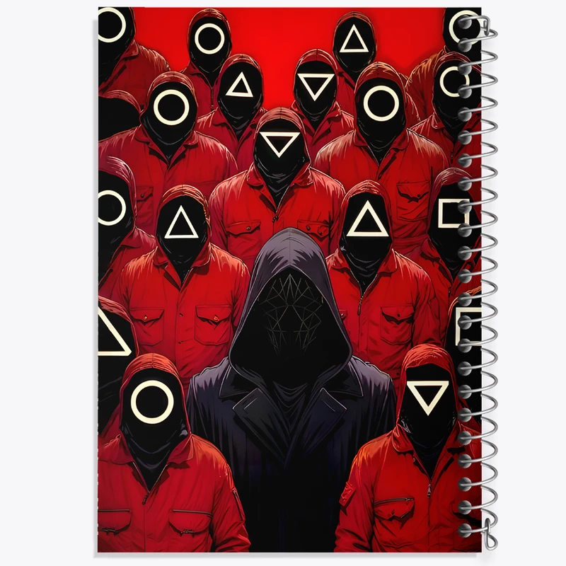 دفتر مشق 50 برگ خندالو طرح بازی مرکب (Squid Game) کد F11871