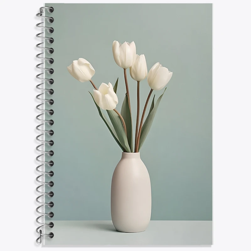 دفتر لغت 50 برگ خندالو طرح گلدان گل کد F11193