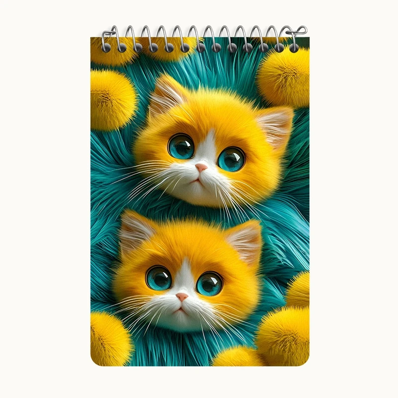 دفتر یادداشت 50 برگ خندالو طرح گربه های بامزه کد F12776