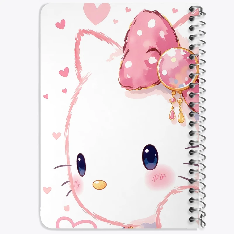 دفتر یادداشت 50 برگ خندالو طرح هلو کیتی (Hello Kitty) کد N9111