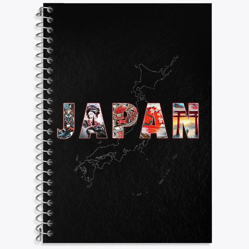 دفتر نت موسیقی 50 برگ خندالو طرح ژاپن (Japan) کد F4837