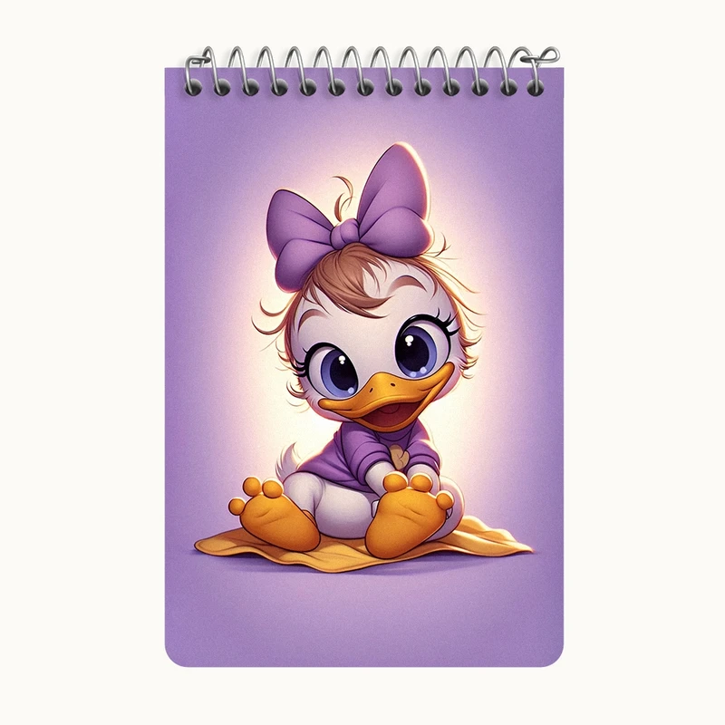 دفتر یادداشت 50 برگ خندالو طرح اردک بامزه کد F12658