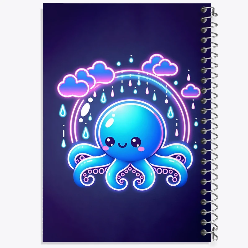 دفتر نقاشی 50 برگ خندالو طرح هشت پا کیوت کد F4238