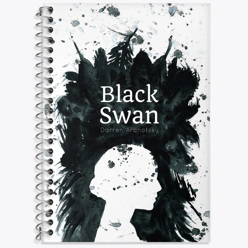 دفتر نت موسیقی 50 برگ خندالو طرح قوی سیاه (Black Swan) کد F11337