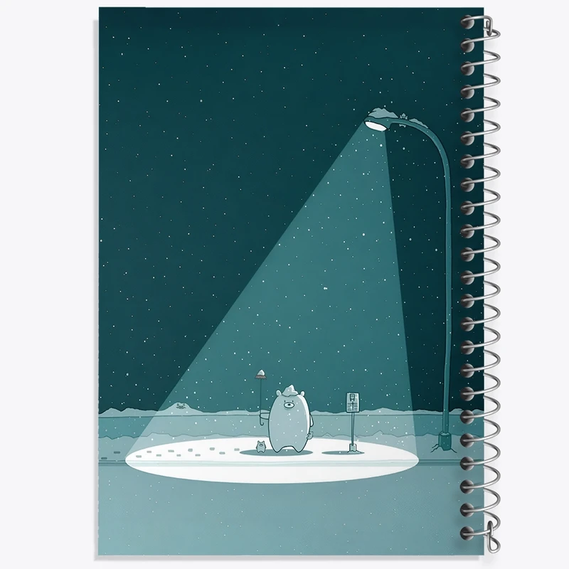 دفتر شطرنجی 50 برگ خندالو طرح خرس بامزه کد F8699