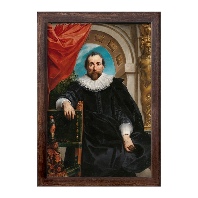 تابلو خندالو طرح پرتره روژه لو ویتر اثر جیکوب جردن کد F12395