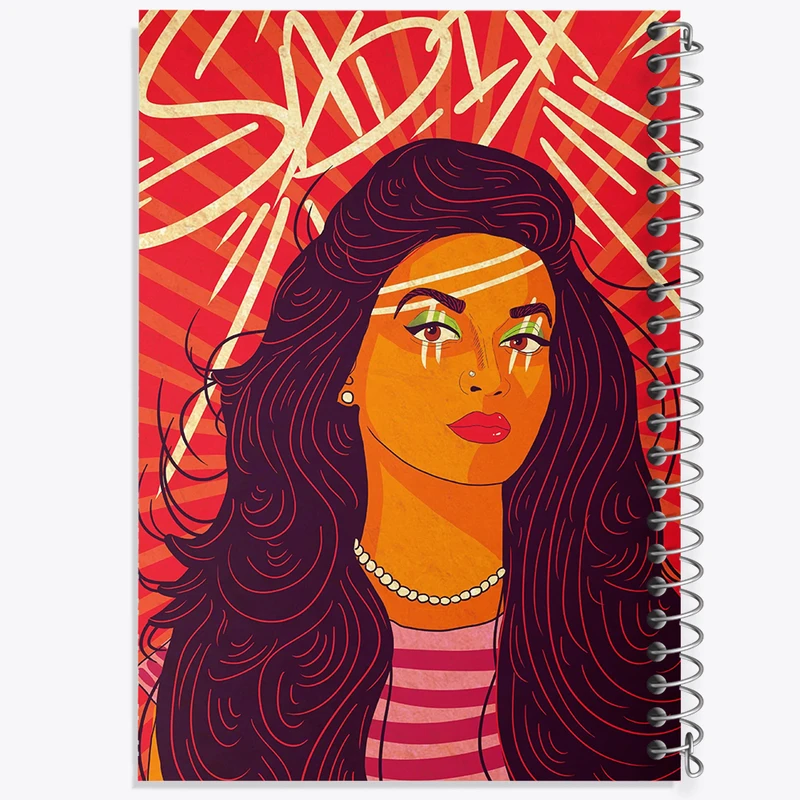 دفتر مشق 100 برگ خندالو طرح دختر سرخپوستی کد F4774