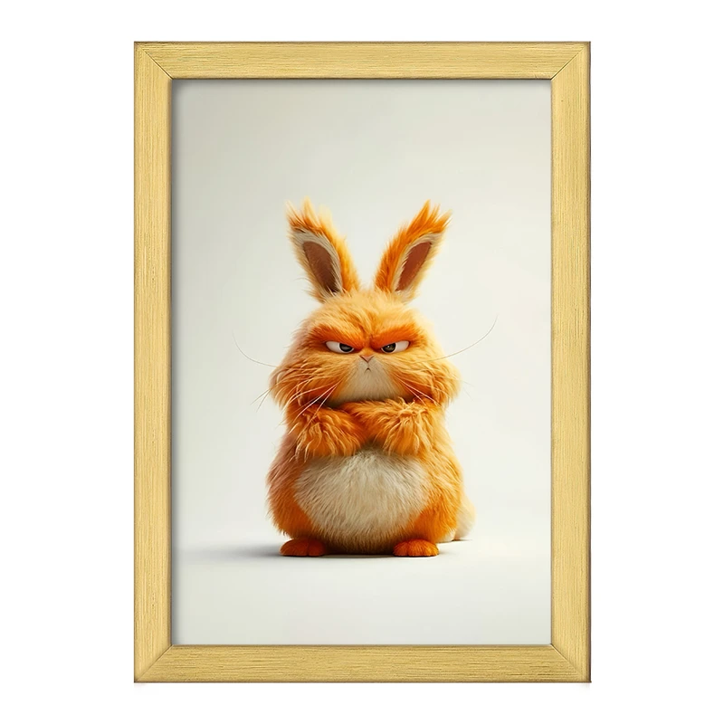 تابلو خندالو طرح خرگوش عصبانی کد F6297