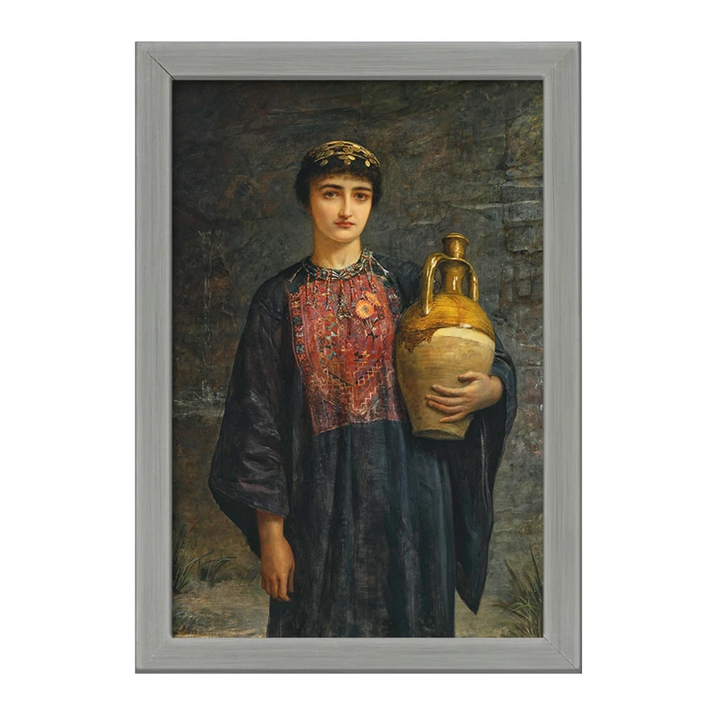 تابلو خندالو طرح نقاشی دختر بیت لحم اثر ادوین لانگ کد F12438