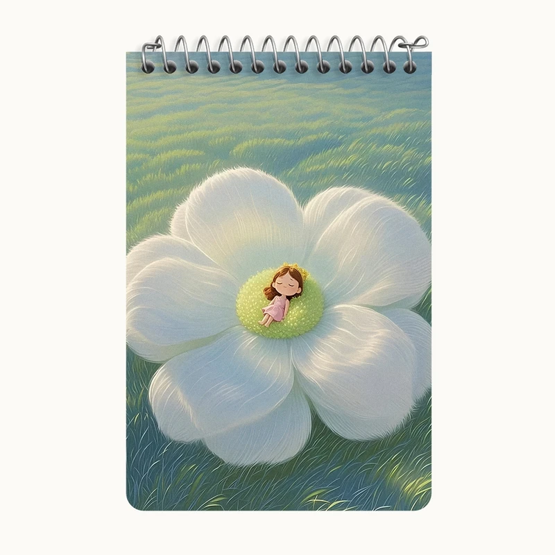 دفتر یادداشت 50 برگ خندالو طرح دخترانه کیوت کد F13704