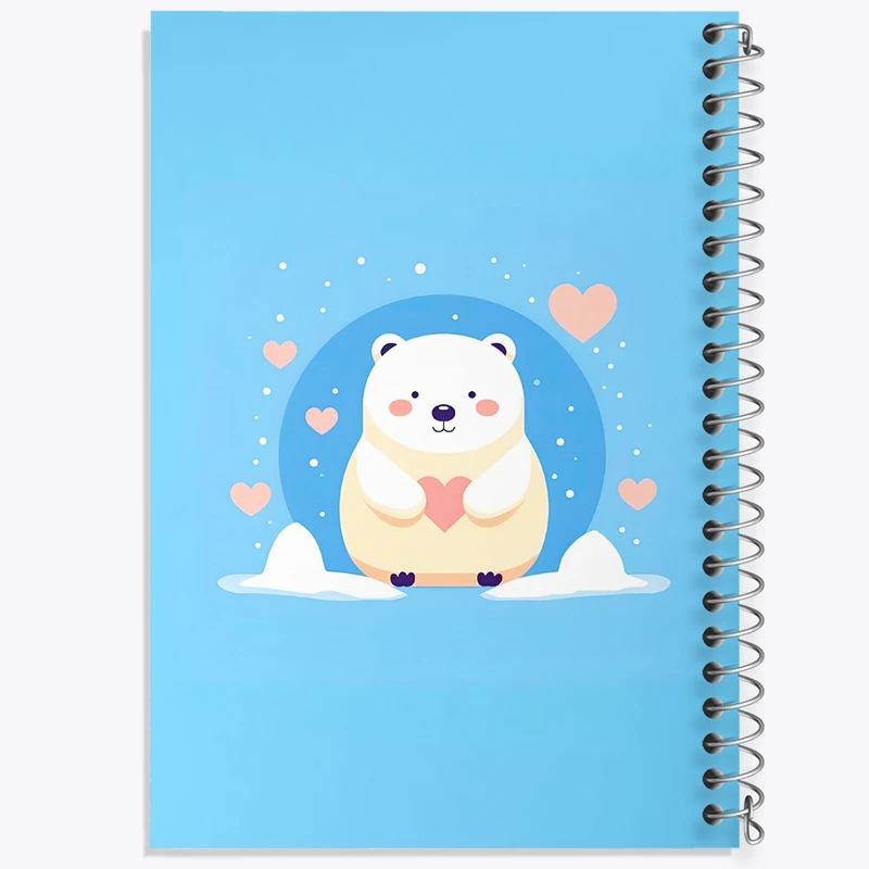 دفتر طراحی 50 برگ خندالو طرح خرس بامزه کد N2748