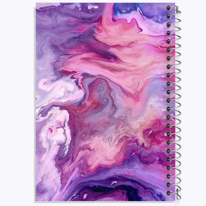 دفتر ژورنال نویسی 50 برگ خندالو مدل نقطه ای طرح موج رنگی کد N7098