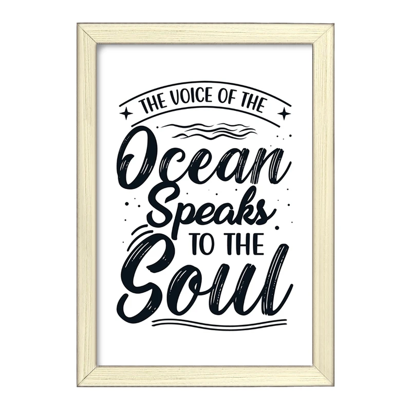 تابلو خندالو طرح Ocean Speaks To The Soul کد F1042