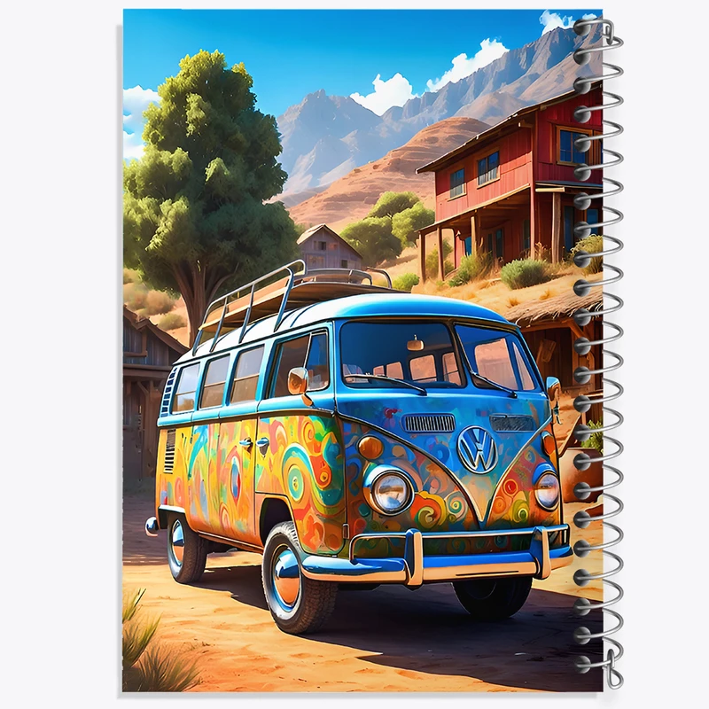 دفتر مشق 50 برگ خندالو طرح فولکس واگن کد F11675