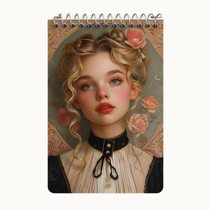 دفتر یادداشت 50 برگ خندالو طرح دخترانه کد F4996