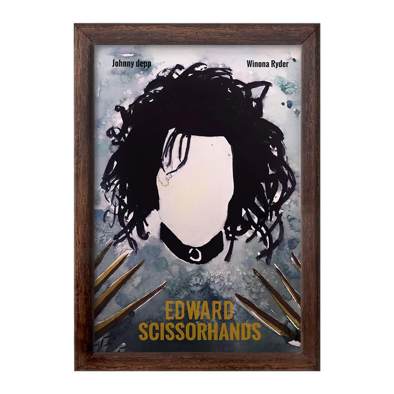 تابلو خندالو طرح ادوارد دست قیچی (Edward Scissorhands) کد F11339