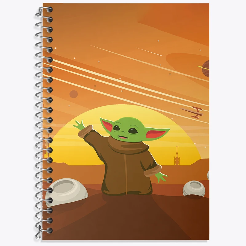 دفتر نت موسیقی 50 برگ خندالو طرح بیبی یودا کد F3583