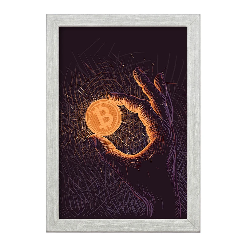 تابلو خندالو طرح بیت کوین (Bitcoin) کد F2493