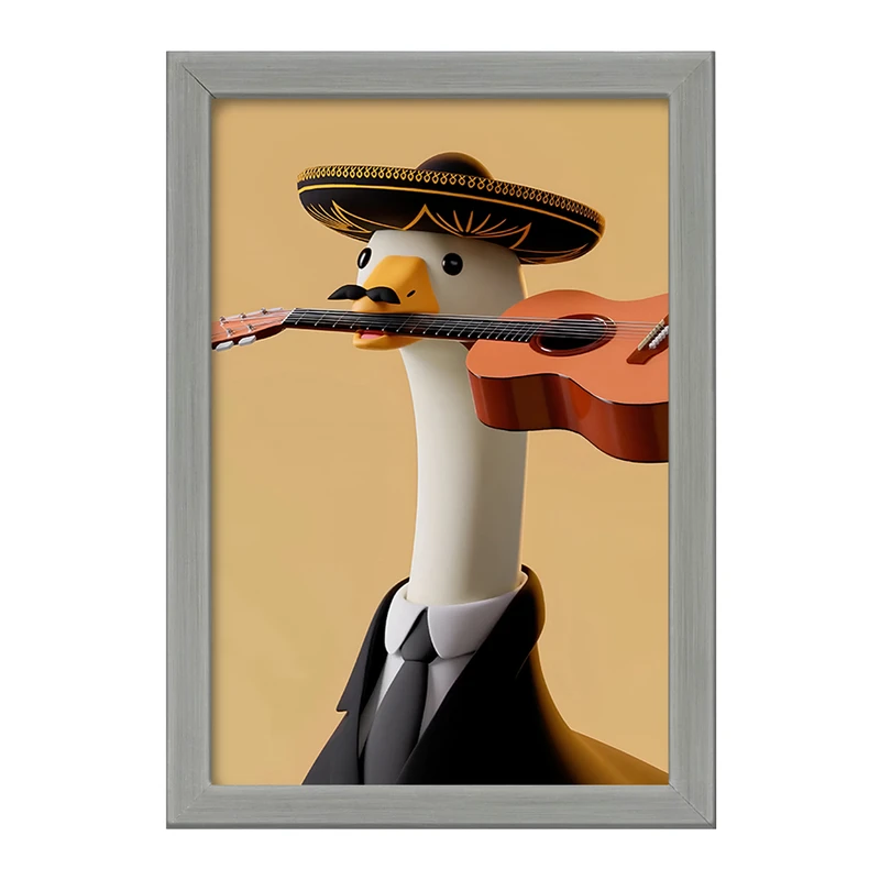 تابلو خندالو طرح اردک نوازنده کد F10059