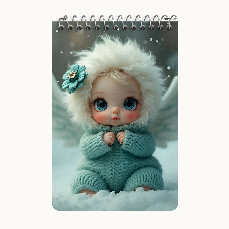 دفتر یادداشت 50 برگ خندالو طرح دخترانه کیوت کد F11706