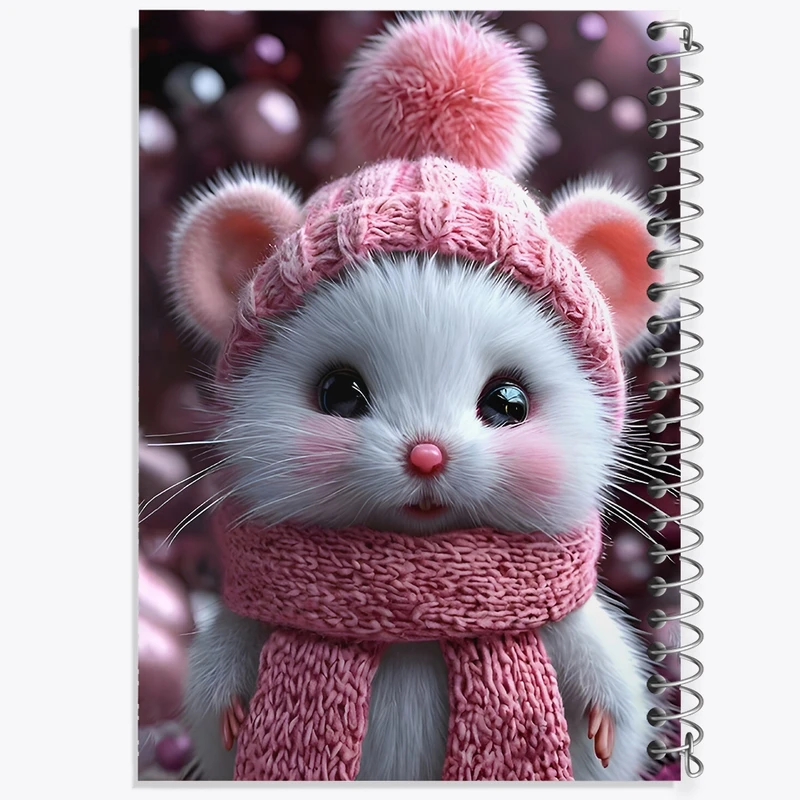 دفتر شطرنجی 50 برگ خندالو طرح موش بامزه کد F9896