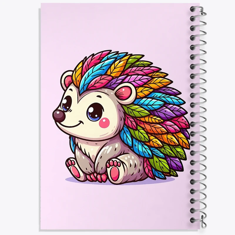 دفتر طراحی 50 برگ خندالو طرح جوجه تیغی کد N3315