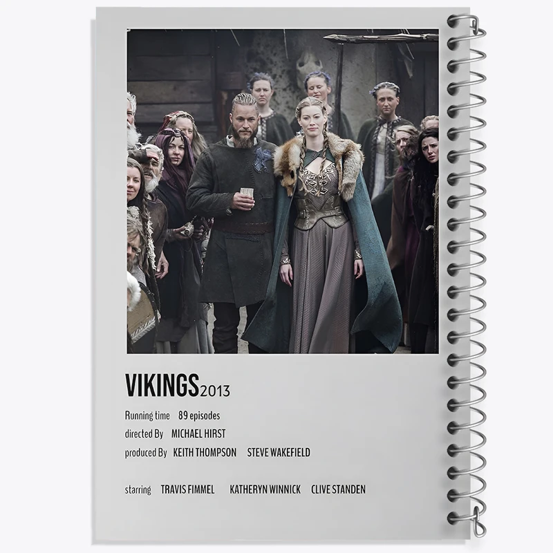 دفتر نقاشی 50 برگ خندالو طرح وایکینگ ها (Vikings) کد F13380