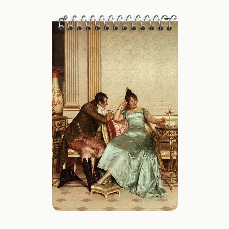 دفتر یادداشت 50 برگ خندالو طرح نقاشی یک شوخی شاد اثر فردریک سولاکروا کد F12141