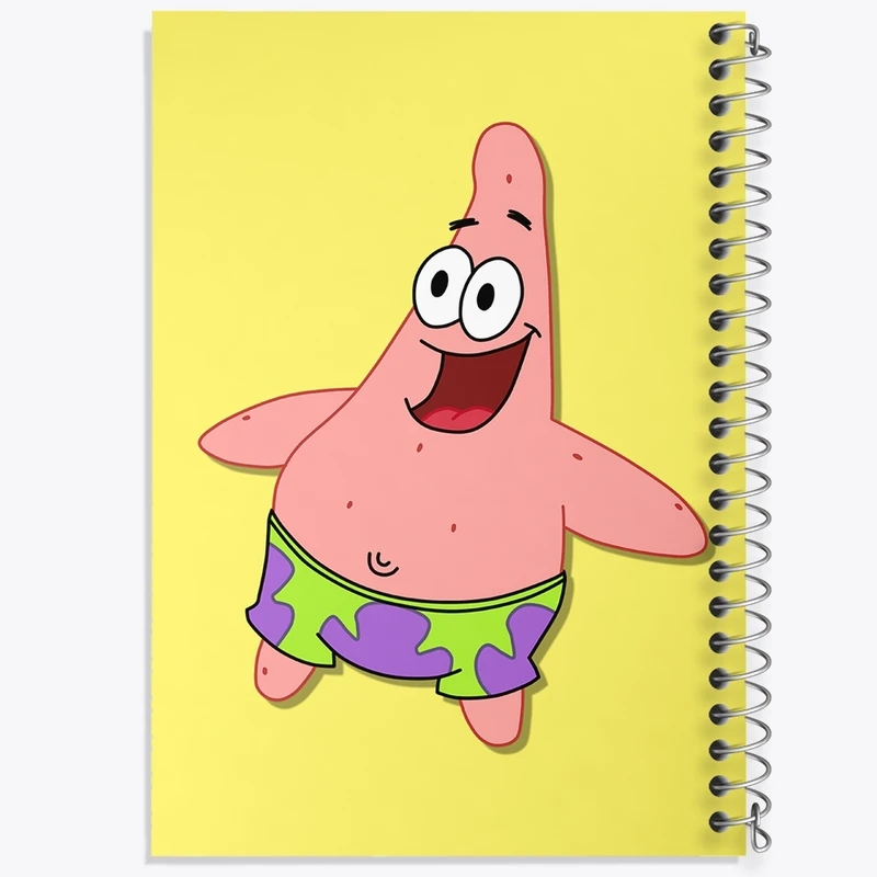 دفتر طراحی 50 برگ خندالو طرح پاتریک کد F1855