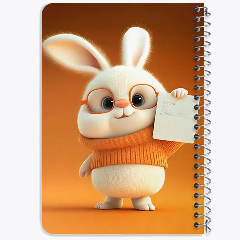دفتر یادداشت 50 برگ خندالو طرح خرگوش بامزه کد F5768