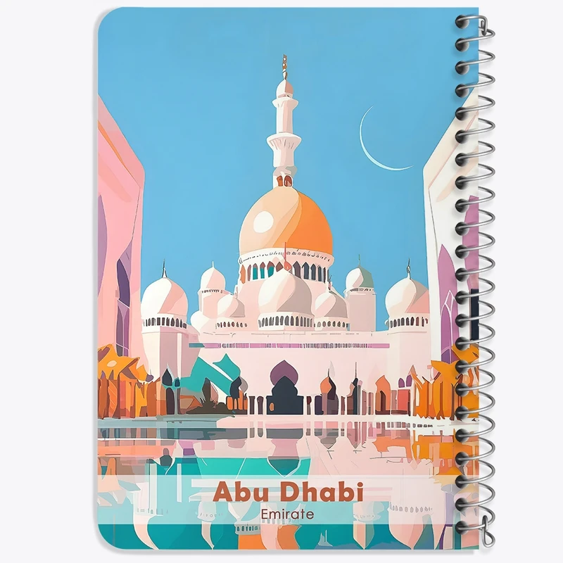 دفتر یادداشت 50 برگ خندالو طرح ابوظبی (Abu Dhabi) کد 37709