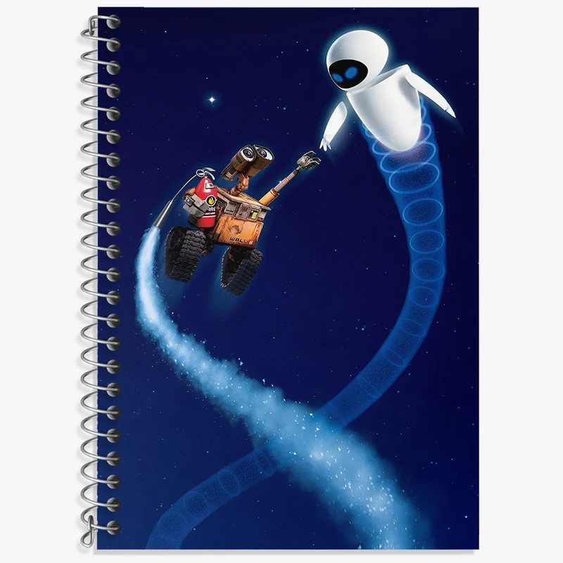 دفتر زبان دوخط 50 برگ خندالو طرح وال ای (wall-E) کد F3403