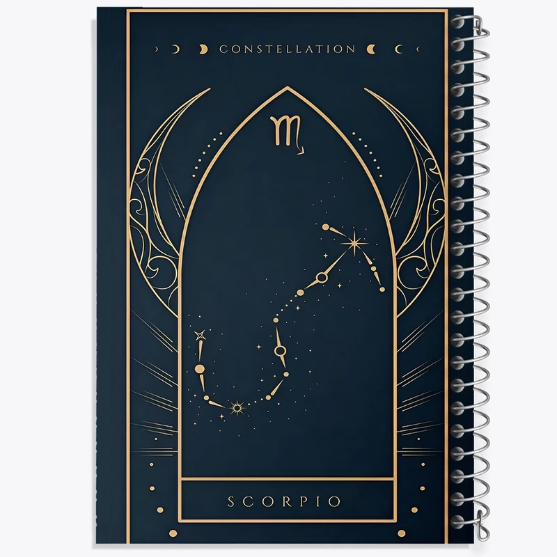 دفتر طراحی 50 برگ خندالو طرح ماه تولد آبان کد F10879