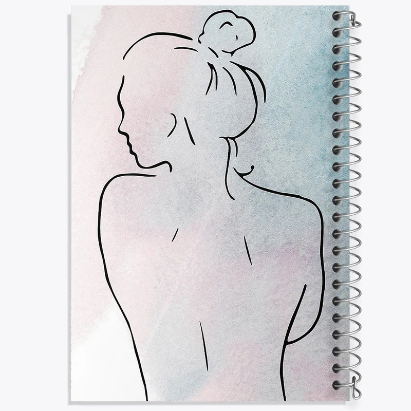 دفتر نقاشی 50 برگ خندالو طرح دخترانه مینیمال کد F11476