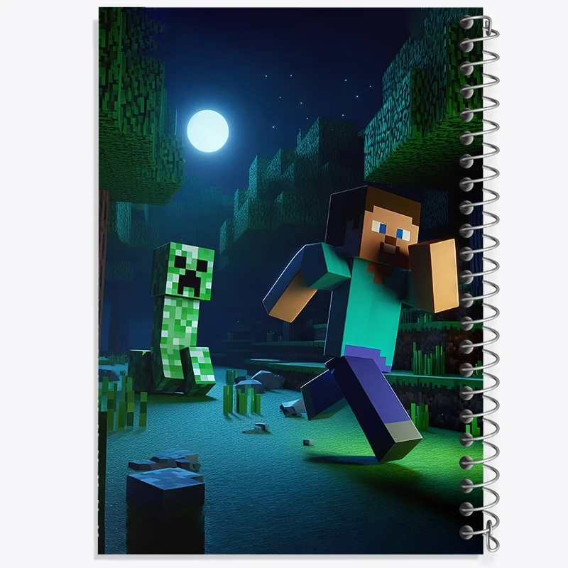 دفتر لیست خرید 50 برگ خندالو طرح ماینکرافت (Minecraft) کد F3532