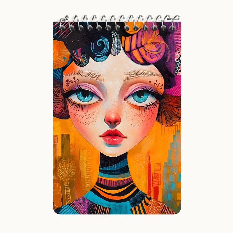 دفتر یادداشت 50 برگ خندالو طرح دخترانه کد F3625