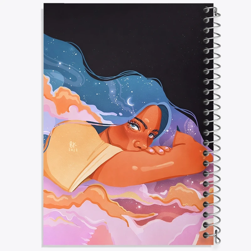 دفتر طراحی 50 برگ خندالو طرح دخترانه کد F4477