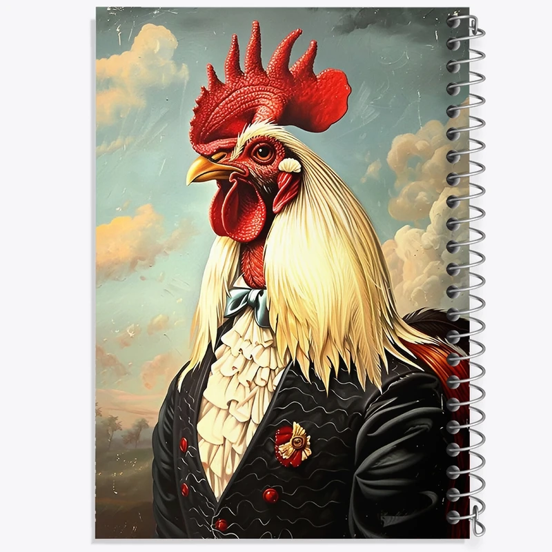 دفتر طراحی 50 برگ خندالو طرح خروس کد F12889