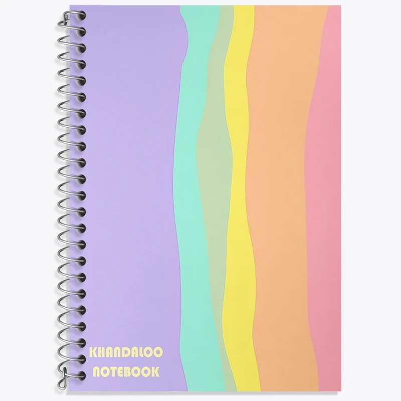 دفتر زبان 50 برگ خندالو مدل سه خط طرح مدرن  کد N8622