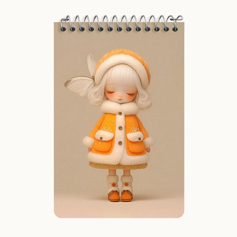 دفتر یادداشت 50 برگ خندالو طرح دخترانه کیوت کد F5151