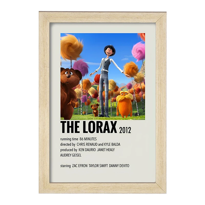 تابلو خندالو طرح لوراکس (The Lorax) کد F13260