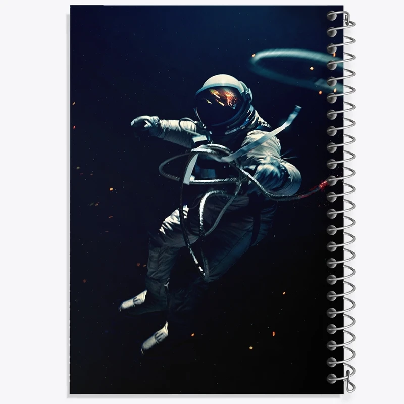 دفتر طراحی 50 برگ خندالو طرح فضانورد کد F1843