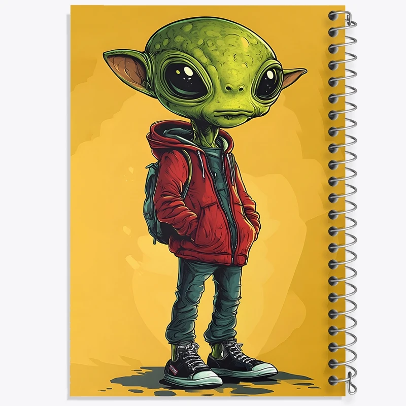 دفتر شطرنجی 50 برگ خندالو طرح آدم فضایی کد F10530